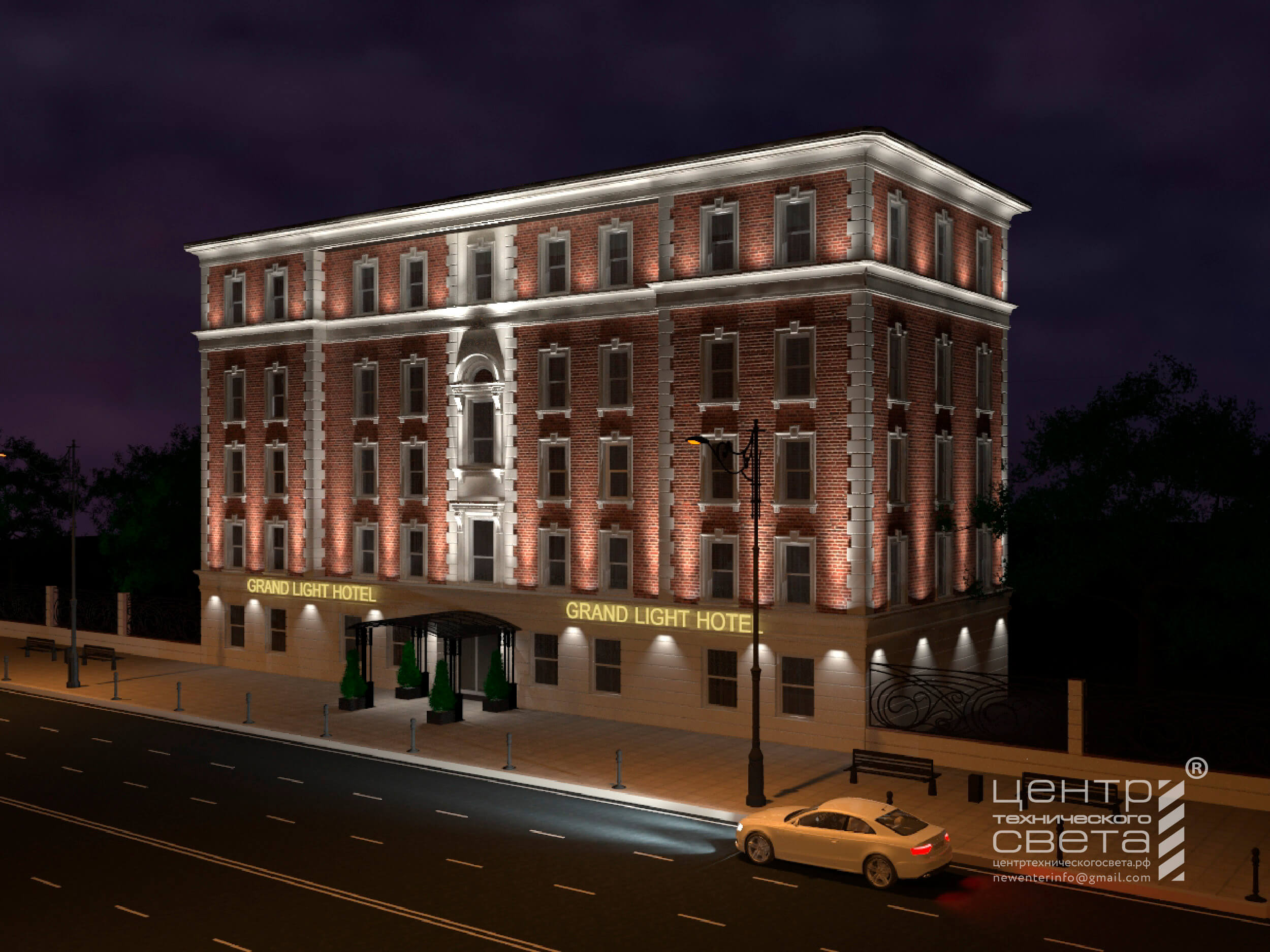 подсветка моста вариант 1